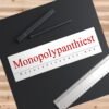 Monopolypanthiest Vinyl Bumper Sticker