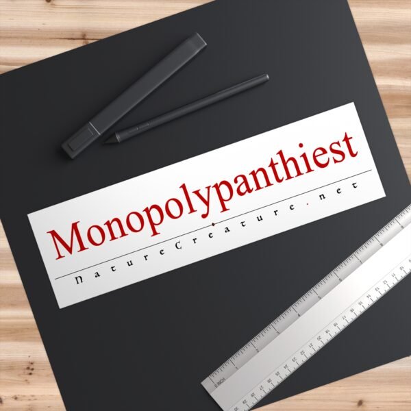 Monopolypanthiest Vinyl Bumper Sticker