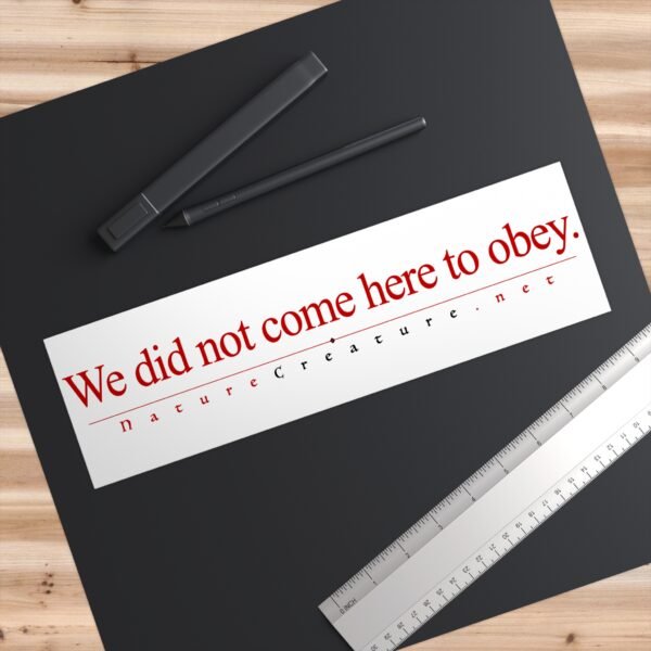 10474462289136088082_2048.jpeg No Obey Vinyl Bumper Sticker