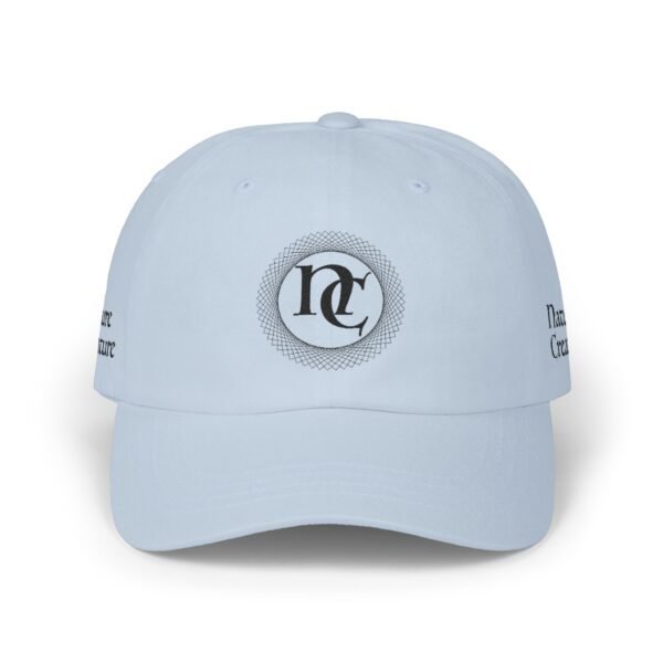Embroidered NC Monogram Baseball Cap (black thread designs)