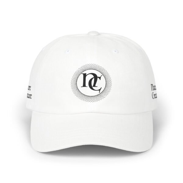 Embroidered NC Monogram Baseball Cap (black thread designs)