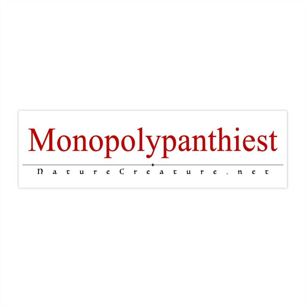 Monopolypanthiest Vinyl Bumper Sticker