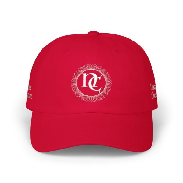 Embroidered NC Monogram Baseball Cap (white thread designs)