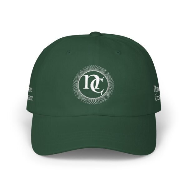 Embroidered NC Monogram Baseball Cap (white thread designs)
