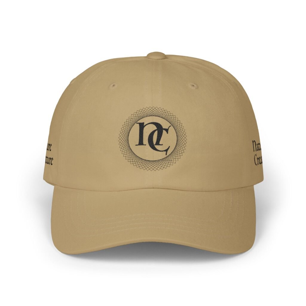 Embroidered NC Monogram Baseball Cap (black thread designs)