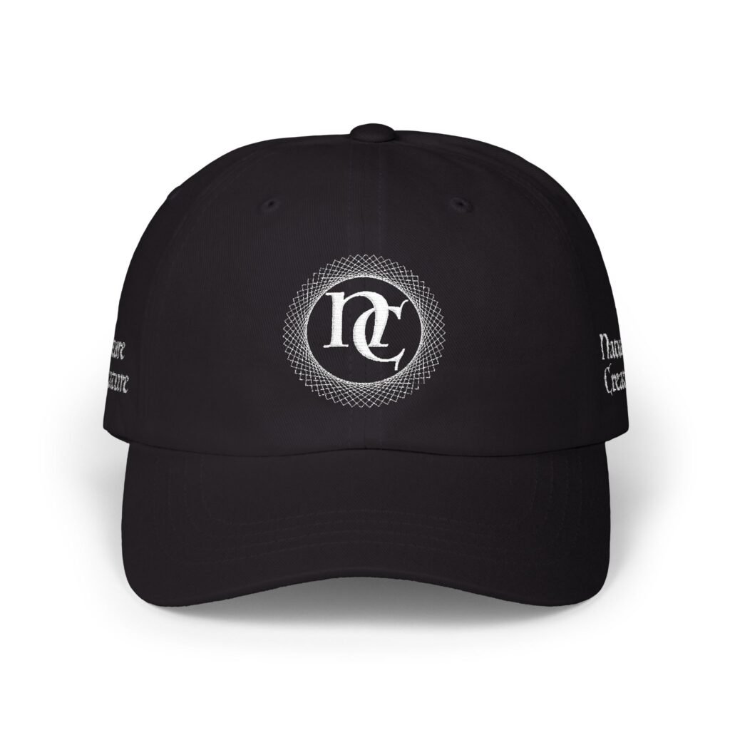 Embroidered NC Monogram Baseball Cap (white thread designs)