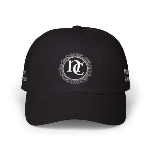 Embroidered NC Monogram Baseball Cap (white thread designs)