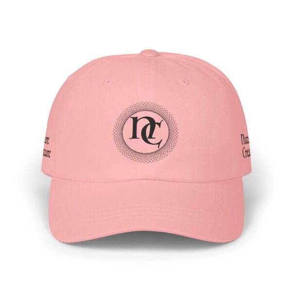 Embroidered NC Monogram Baseball Cap (black thread designs)