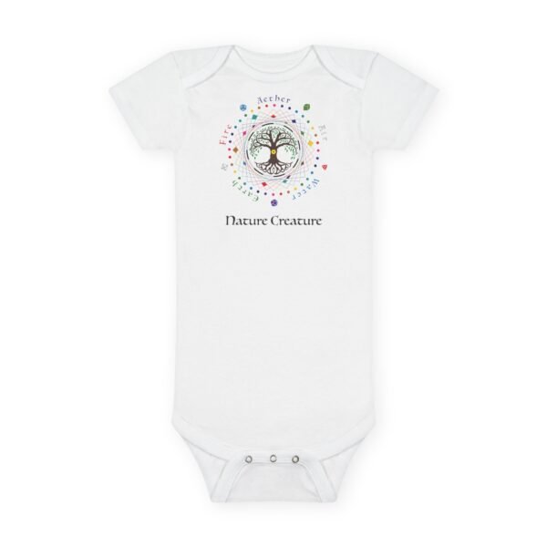 Tree of Life logo organic Onesie® Baby Bodysuit