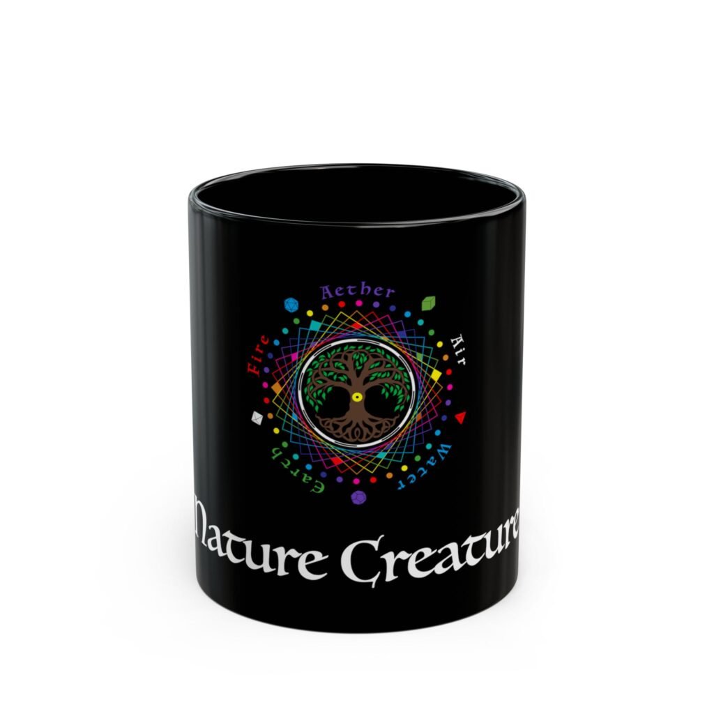 Tree of Life Black Mug, 11oz or 15oz