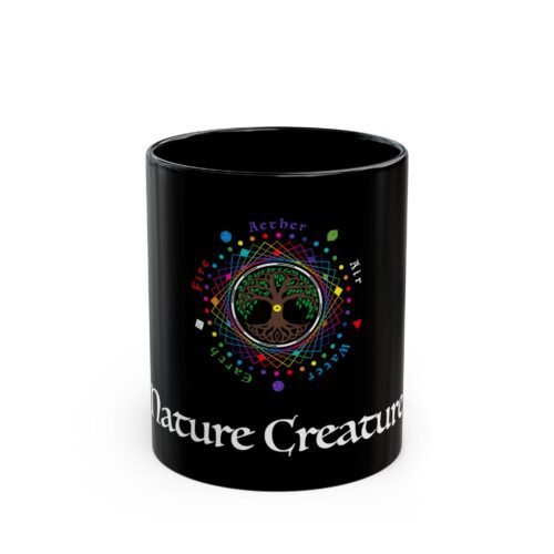 Tree of Life Black Mug, 11oz or 15oz
