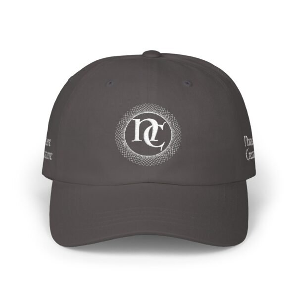 Embroidered NC Monogram Baseball Cap (white thread designs)