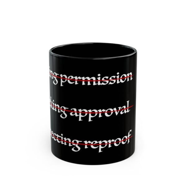 4219675137309370248_2048.jpeg No Permission Black Mug, 11oz or 15oz