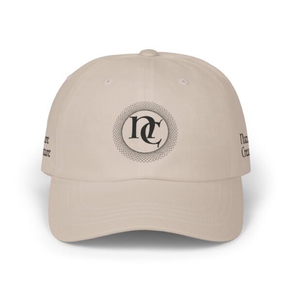 Embroidered NC Monogram Baseball Cap (black thread designs)