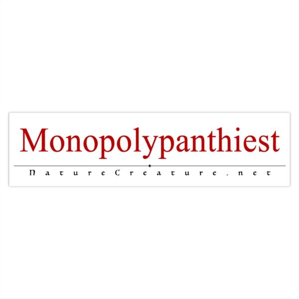 Monopolypanthiest Vinyl Bumper Sticker