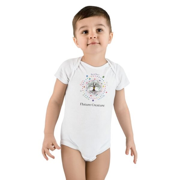 Tree of Life logo organic Onesie® Baby Bodysuit