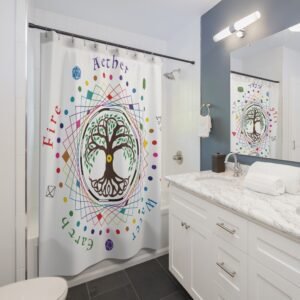 Nature Creature Symbol Shower Curtain