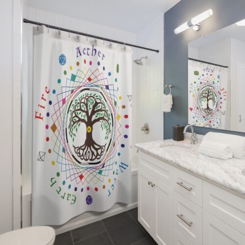 Nature Creature Symbol Shower Curtain