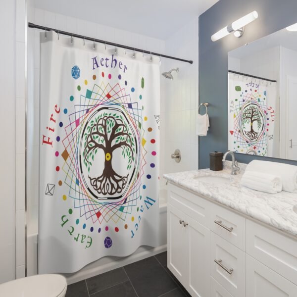 8016865729772650213_2048.jpeg Nature Creature Symbol Shower Curtain