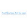 8706030492396434008_2048.jpeg Float Like Clouds Vinyl Bumper Sticker