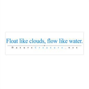 Float Like Clouds Vinyl Bumper Sticker
