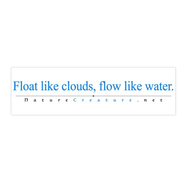 8706030492396434008_2048.jpeg Float Like Clouds Vinyl Bumper Sticker