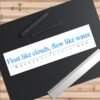 8826287605025515358_2048.jpeg Float Like Clouds Vinyl Bumper Sticker