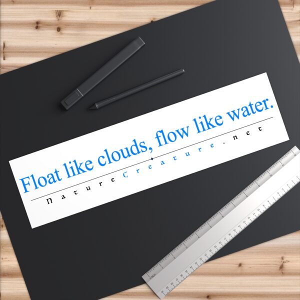 8826287605025515358_2048.jpeg Float Like Clouds Vinyl Bumper Sticker