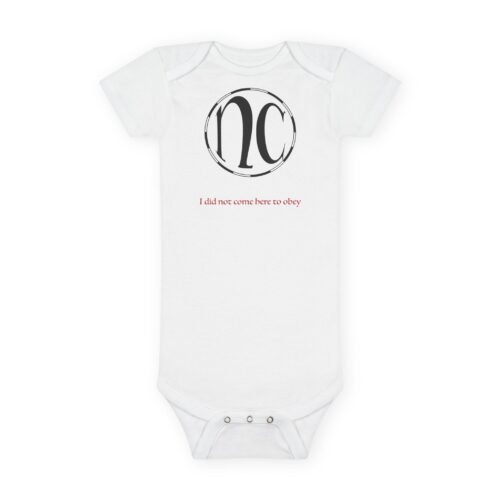 9458826579091402061_2048-1.jpeg No Obey NC Logo Onesie® Organic Baby Bodysuit