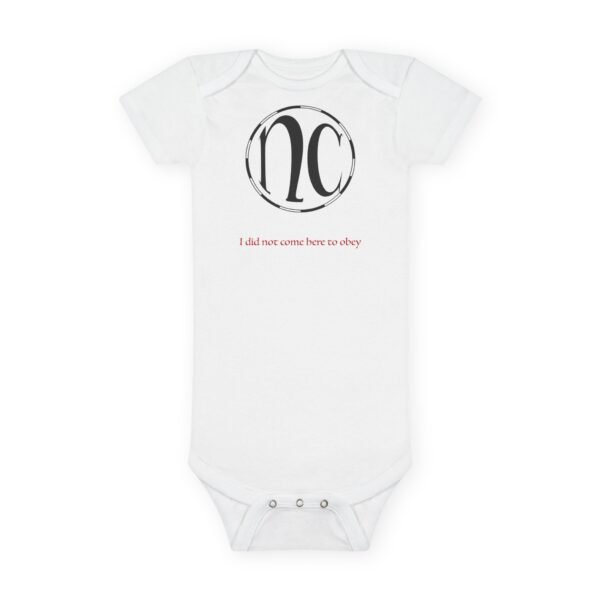 No Obey NC Logo Onesie® Organic Baby Bodysuit
