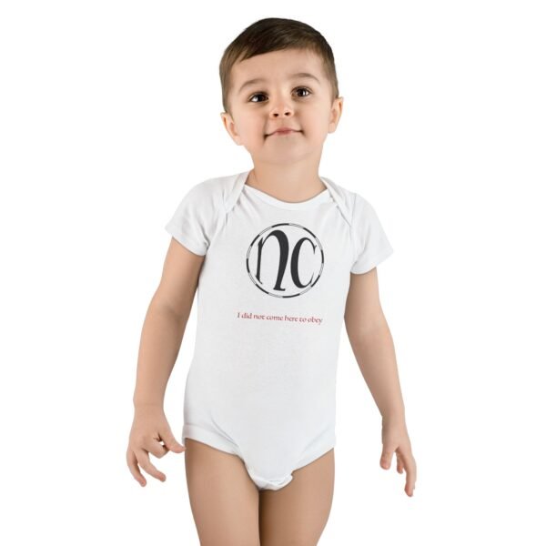 No Obey NC Logo Onesie® Organic Baby Bodysuit